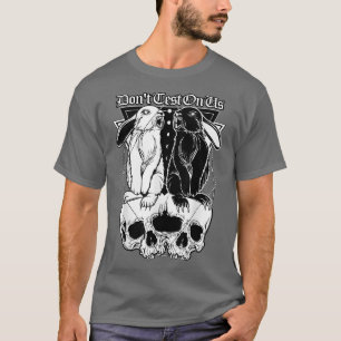 Camiseta Bonito conejo conejo conejo conejo luna noche dise