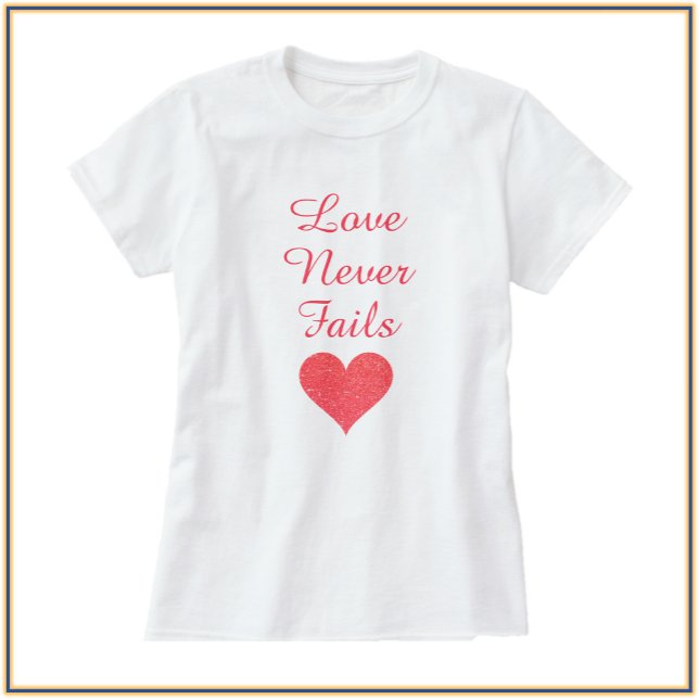 Camiseta Bonito Coral Heart Love T-Shirt (Subido por el creador)