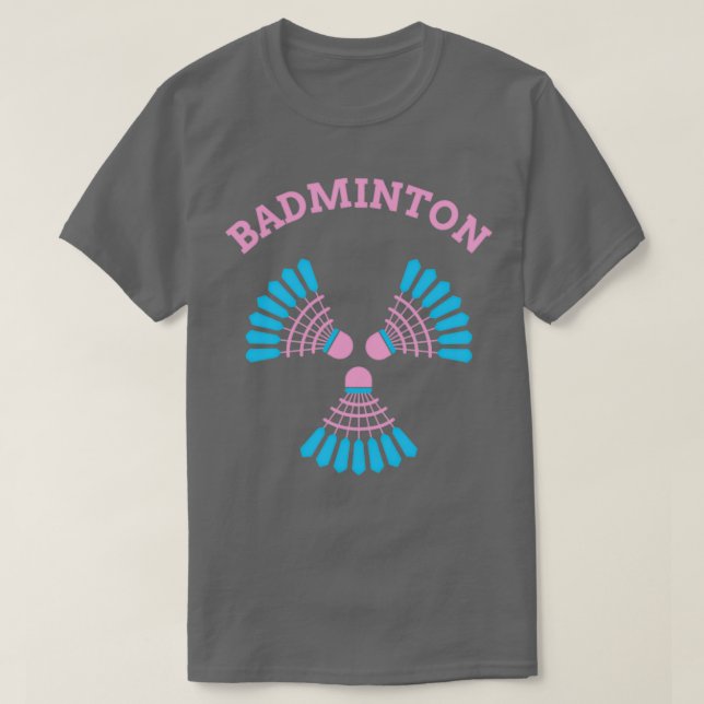 Camiseta Bonito de autobús de Badminton en rosa un poco azu (Diseño del anverso)