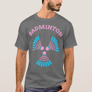 Camiseta Bonito de autobús de Badminton en rosa un poco azu