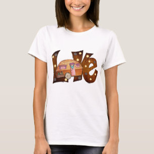 Camiseta Bonito de campamento de amor