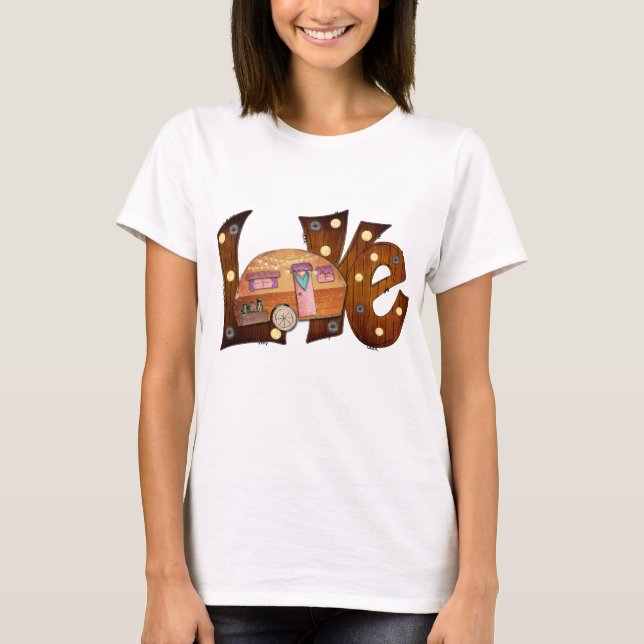 Camiseta Bonito de campamento de amor (Anverso)