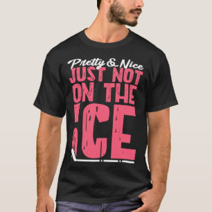 Camiseta Bonito de Chica de Hockey sobre Hielo y Bonito No 