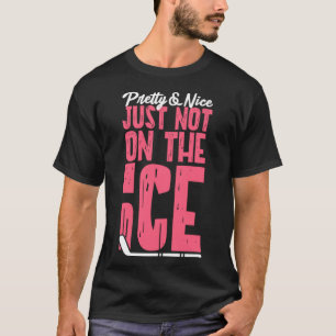 Camiseta Bonito de Chica de Hockey sobre Hielo y Bonito No 