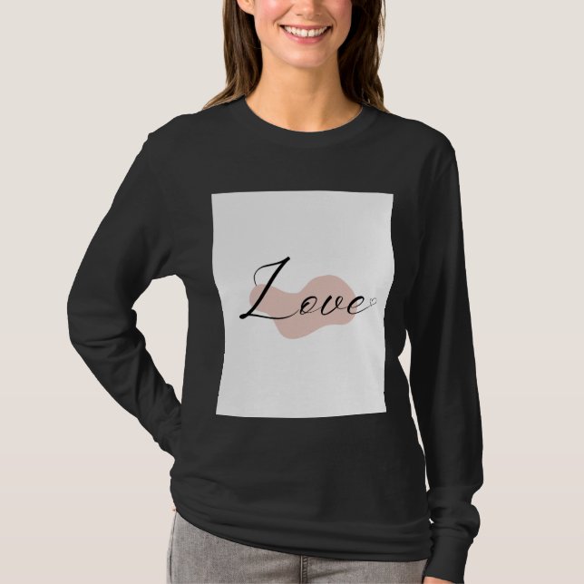 Camiseta Bonito diseño de amor (Anverso)