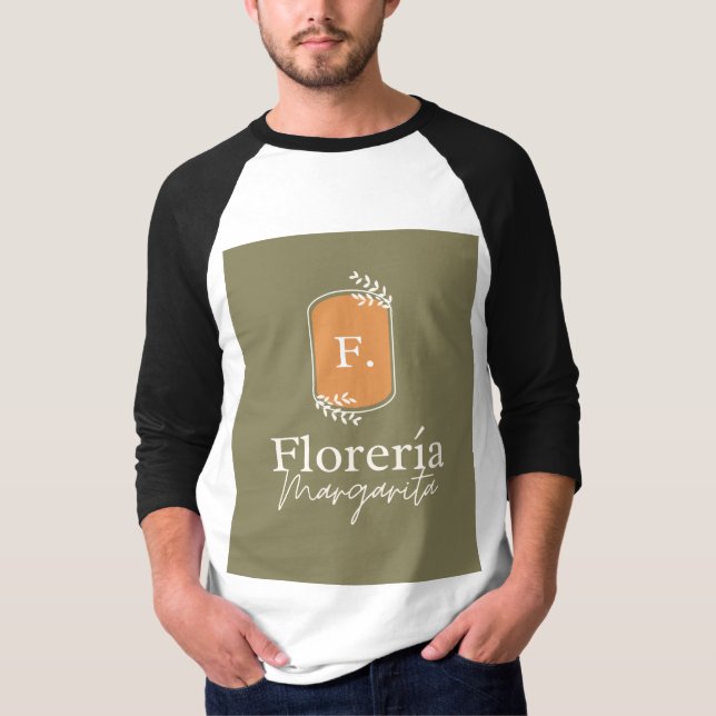 Camiseta Bonito diseño de florería  (Anverso)