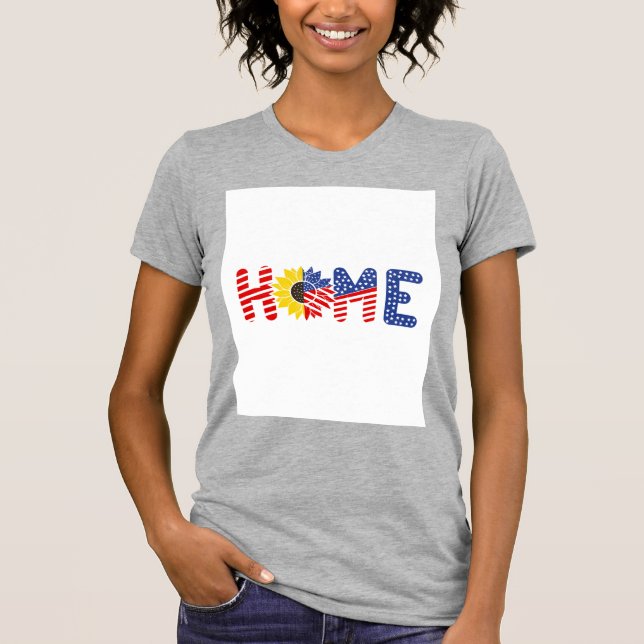 Camiseta Bonito diseño de hogar  (Anverso)