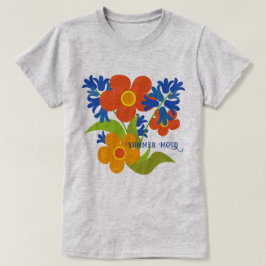 Camiseta Bonito diseño floral de verano