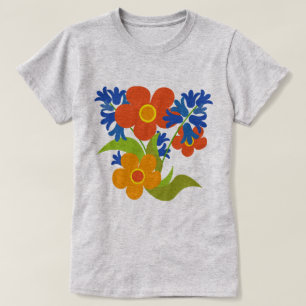 Camiseta Bonito diseño floral de verano