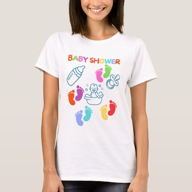 Camiseta BONITO DISEÑO PARA BEBY SHOWER Family Mat (Anverso)
