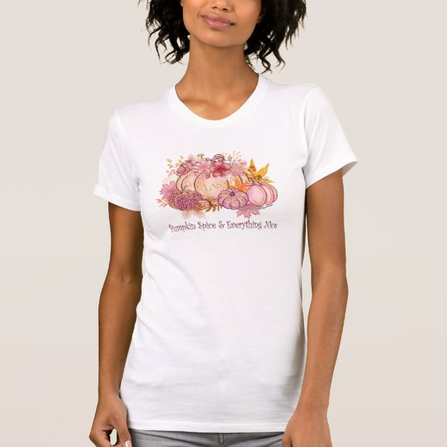 Camiseta Bonito en rosa otoñal: Whimsy y Spice (Anverso)