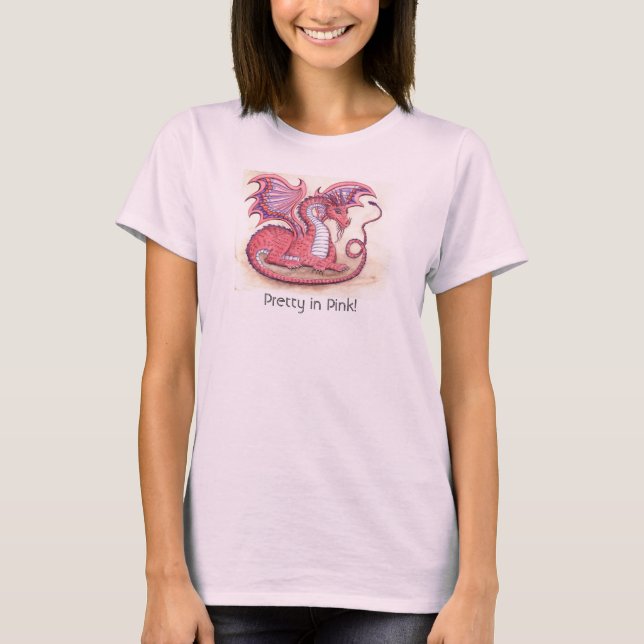 Camiseta ¡Bonito en rosado (bkg de w), bonito en rosa! (Anverso)