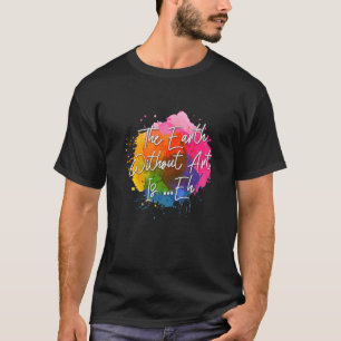 Camiseta Bonito Esbozo de artistas graciosos de color