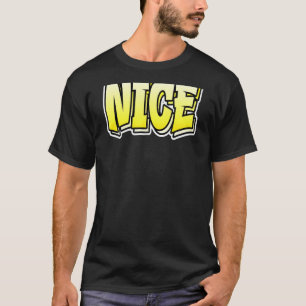 Camiseta Bonito estilo de graffiti que dice buenos Navidade