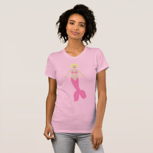 Camiseta Bonito Fantasía rosa Mermaid