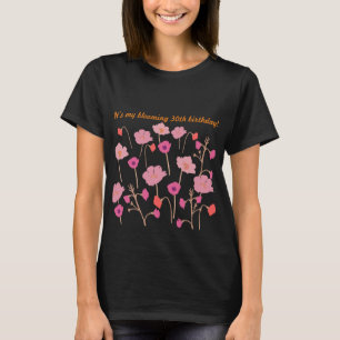 Camiseta Bonito Floral Moderna 30 años con edad Personaliza
