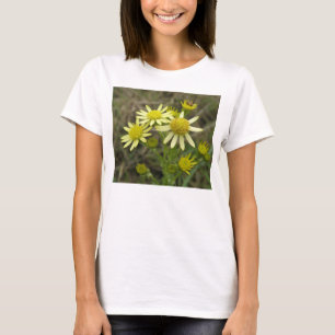 Camiseta Bonito Flores Silvestres De Color Amarillo