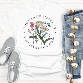 Camiseta Bonito Flores silvestres de época