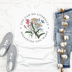 Camiseta Bonito Flores silvestres de época