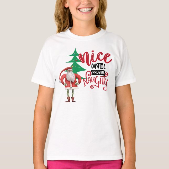 Camiseta Bonito hasta la prueba de la traviesa Santa (Anverso)