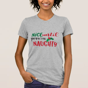 Camiseta Bonito Hasta que se Demuestre Travieso Divertido H