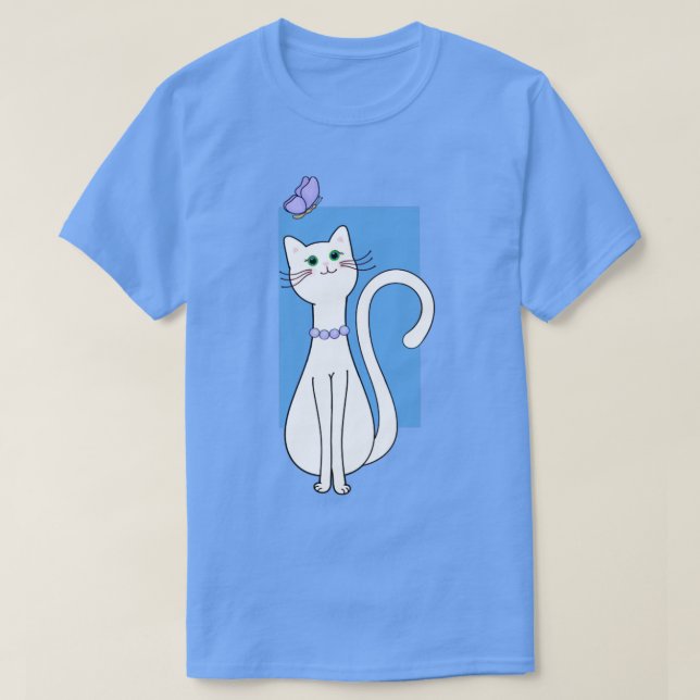 Camiseta Bonito Kitty con perlas (Diseño del anverso)