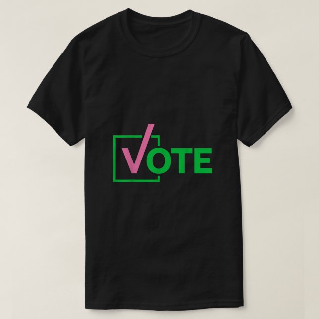 Camiseta Bonito lindo aka vote tee (Diseño del anverso)