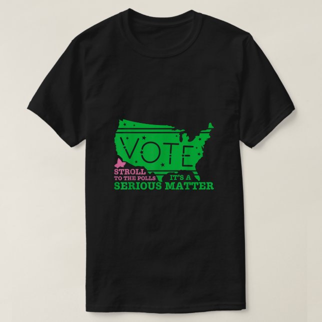 Camiseta Bonito lindo aka vote tee (Diseño del anverso)