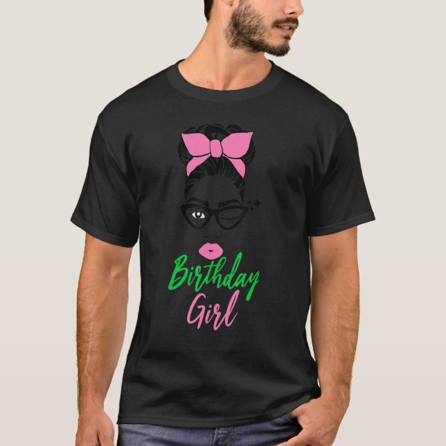 Camiseta Bonito lindo chica de cumpleaños aka tee (Anverso)