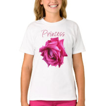 Bonito lindo rosa rosa rosa floral giratoria Princ