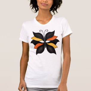 Camiseta Bonito Mariposa Resumen Arte