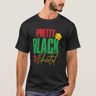 Camiseta Bonito Melanina negra y educada hombres mujeres ch