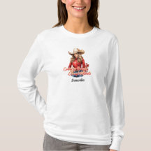 Bonito moderna Navidades rubios cowgirl con gorra