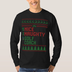 Camiseta Bonito Navidades divertidos del entrenador de golf