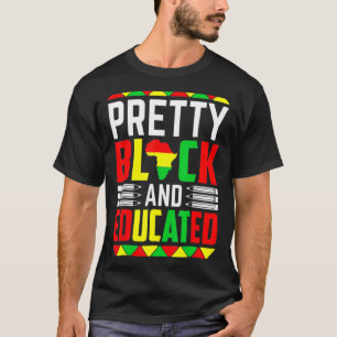Camiseta Bonito negra educada Soy mujer negra en el mes de 