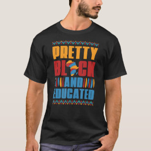 Camiseta Bonito Negra Y Educada Afroamericana H Negra