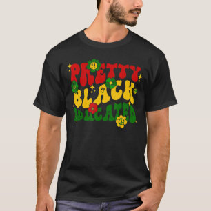 Camiseta Bonito Negra Y Educada Groovy Hippie Black Hist