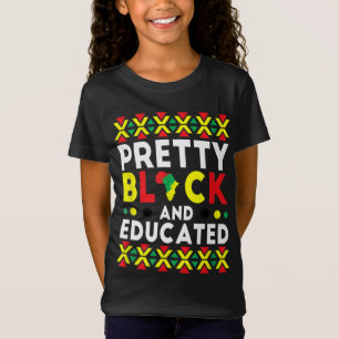Camiseta Bonito Negra Y Educada Historia Africano-Estadouni