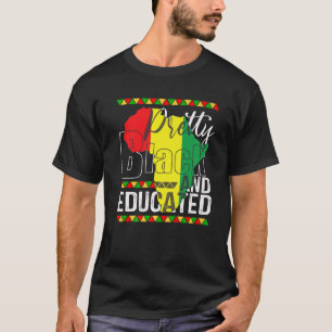 Camiseta Bonito Negra Y Educada Historia Negra Africana Pr