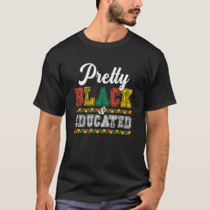 Camiseta Bonito Negra Y Educada Mujeres Del Orgullo African