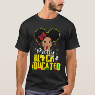 Camiseta Bonito negra y educada soy el africano fuerte