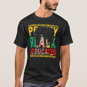 Camiseta Bonito Negra Y Mujer Educada Hermosa Reina