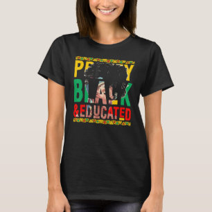 Camiseta Bonito Negra Y Mujer Educada Hermosa Reina 1