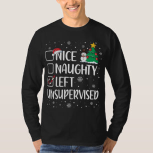 Camiseta Bonito O Mal Dejó A Navidades Sin Supervisión Paja