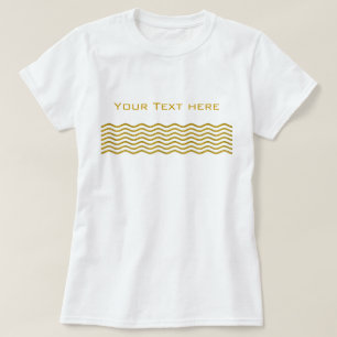 Camiseta Bonito Olas de oro + tu trasero, texto e ideas