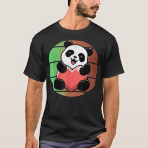Camiseta Bonito Panda Bear Sunset