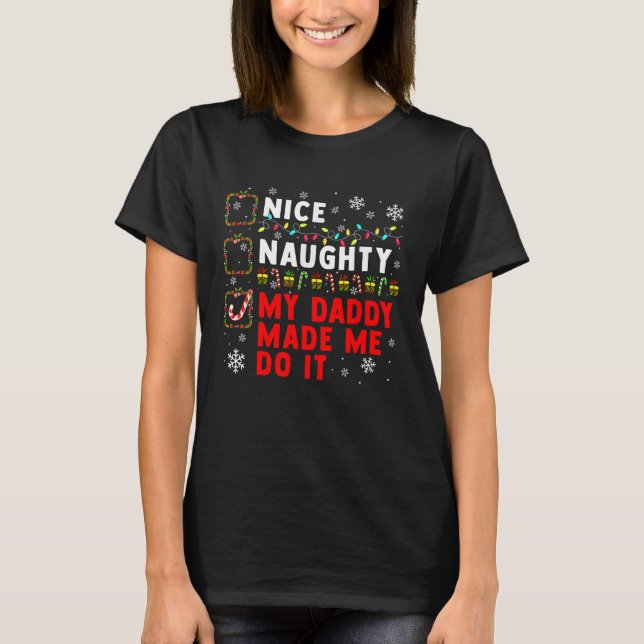 Camiseta Bonito papi travieso Navidades (Anverso)