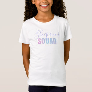 Camiseta Bonito Pastel Watercolor Sleepover Squad Purple