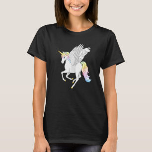 Camiseta Bonito Pegacorn Caballo Volador Rainbow Unicorn Pe