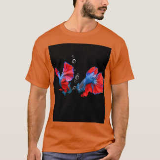 Camiseta Bonito Pescado Betta Con Burbujas